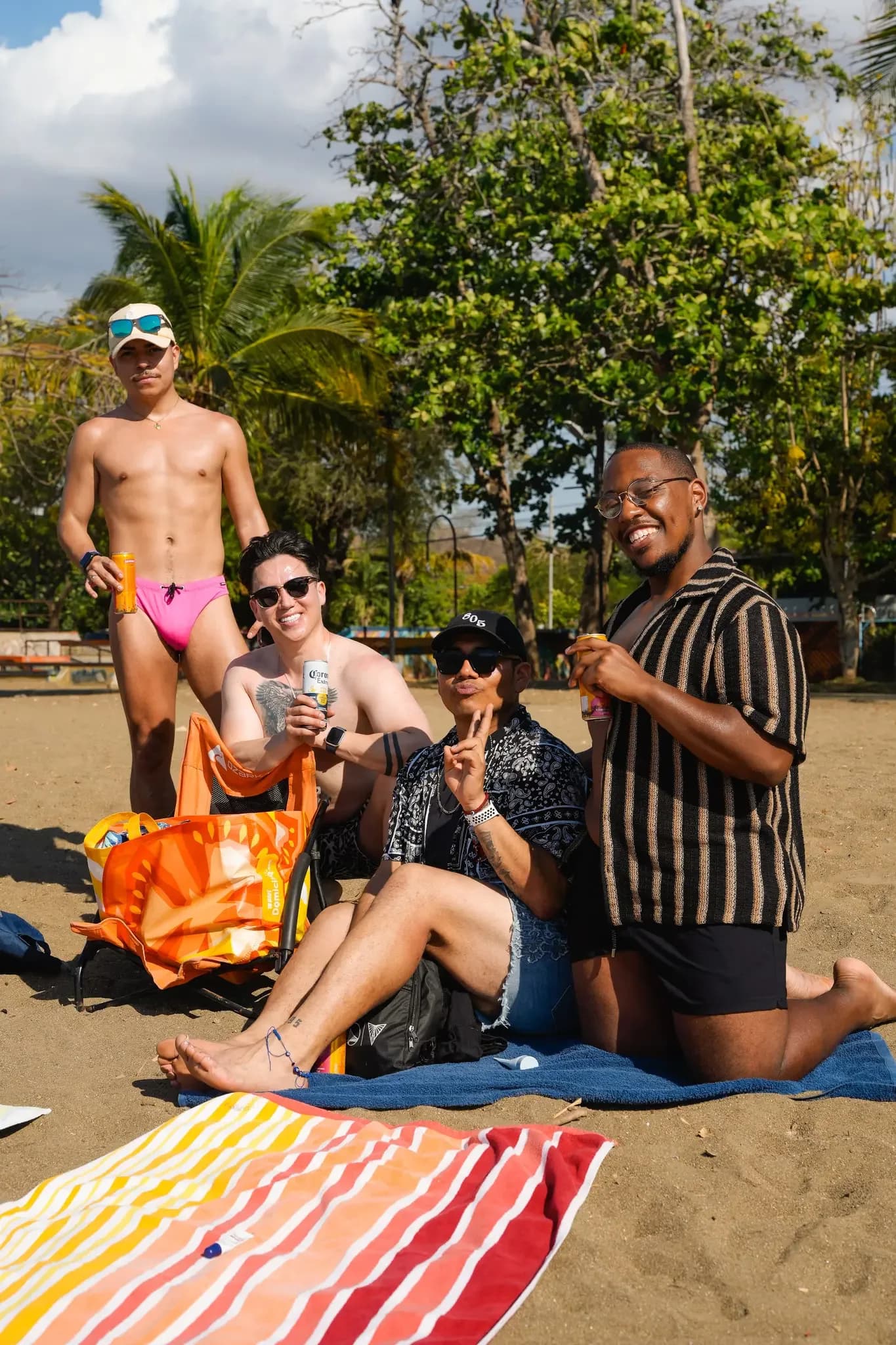 Beach picnic on excursion day
