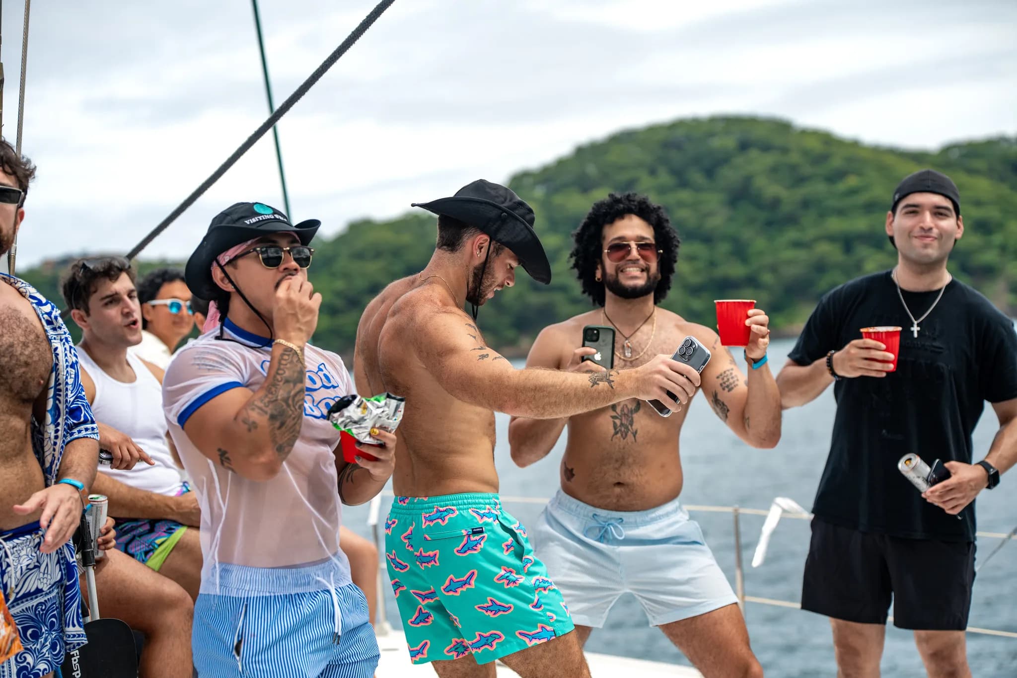 Mid-story on the boat