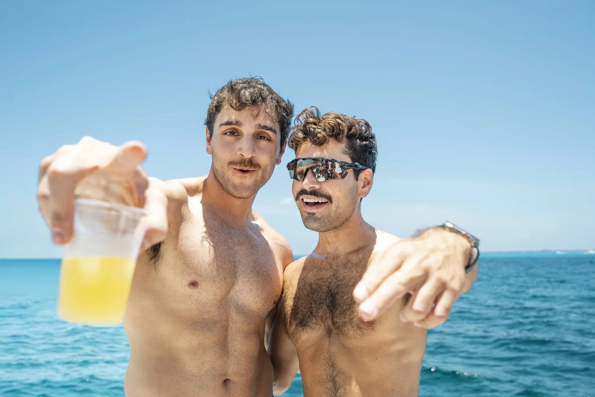 Cheers from the boat deck