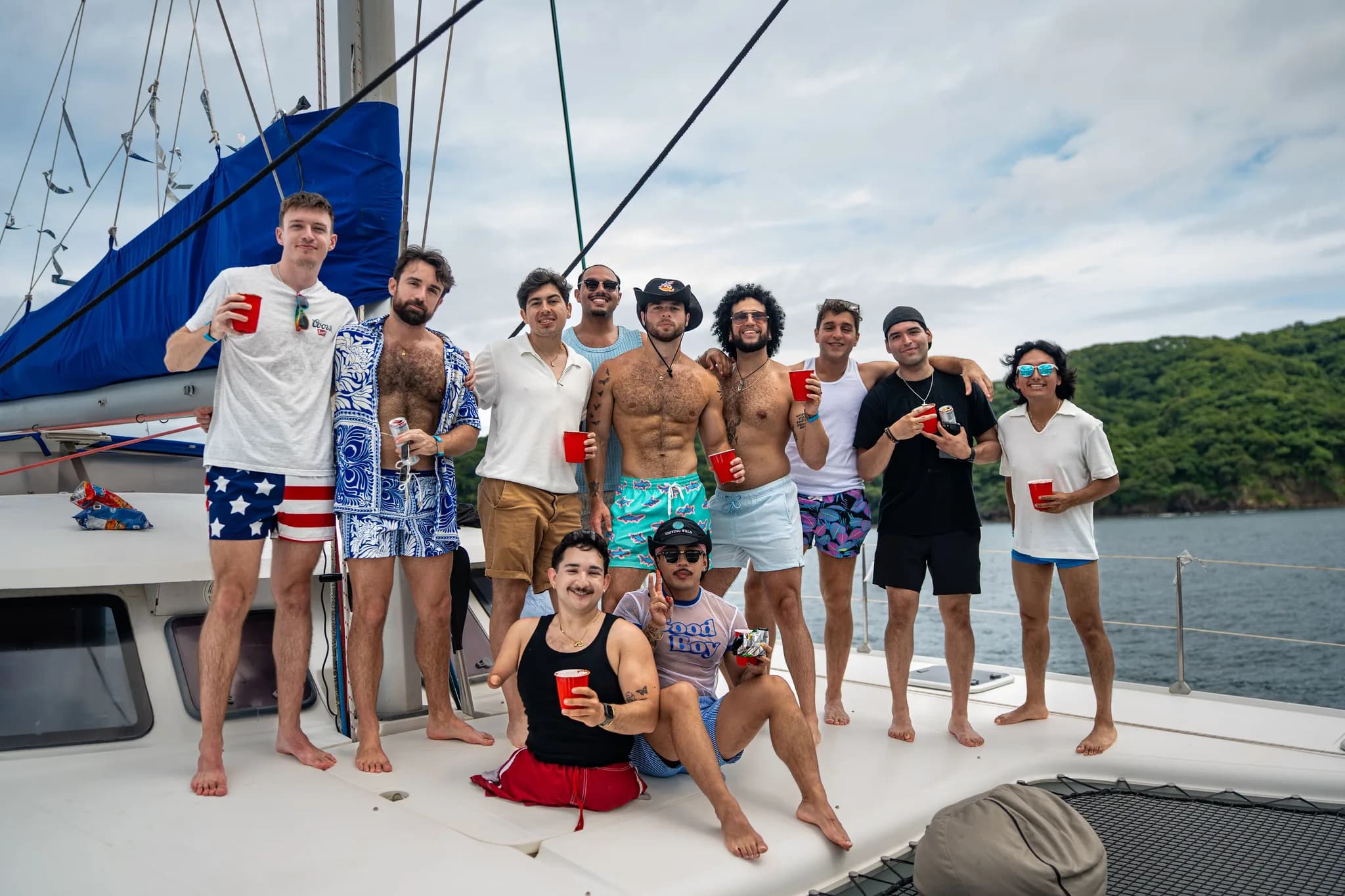 The crew on deck