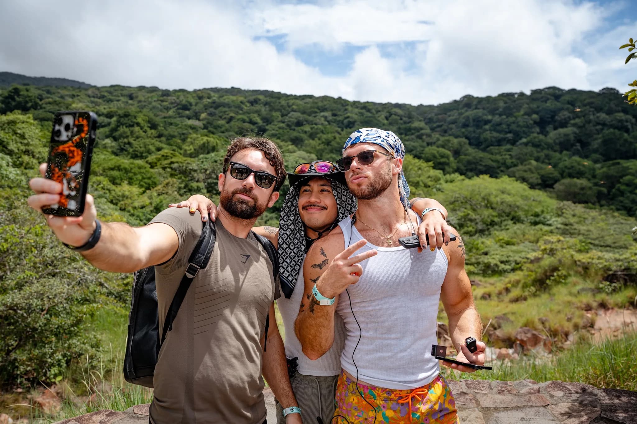 Selfie break on a rainforest hike