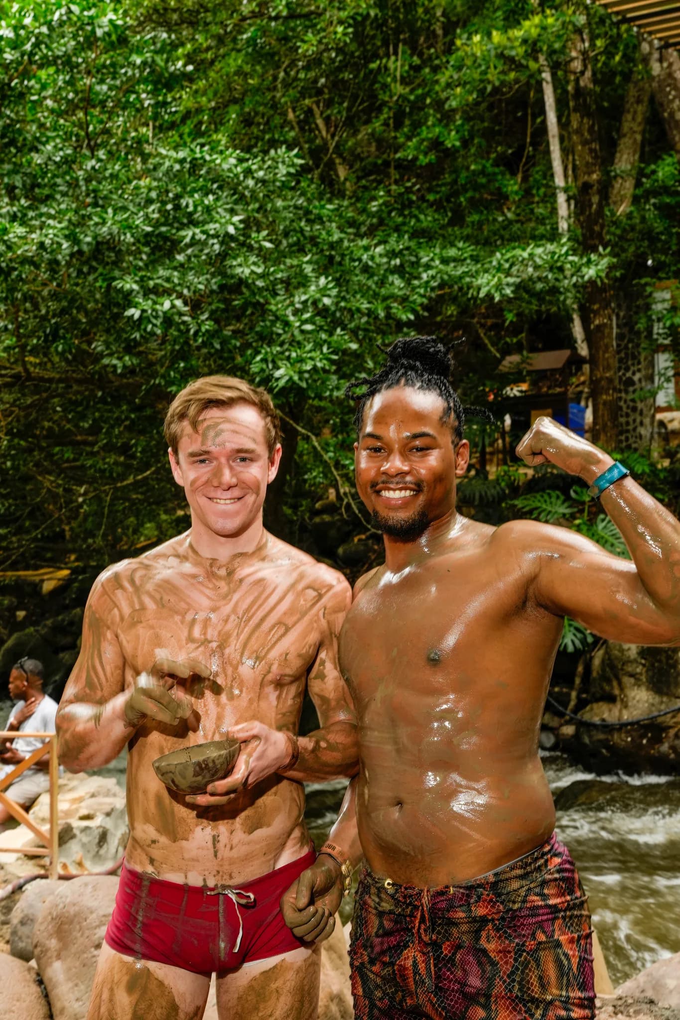 Volcanic mud bath day
