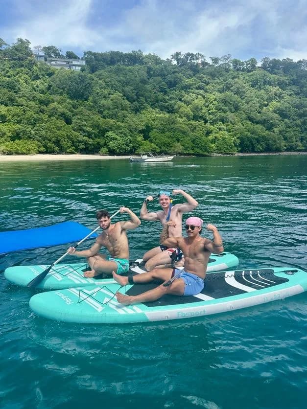 Paddling out in the cove