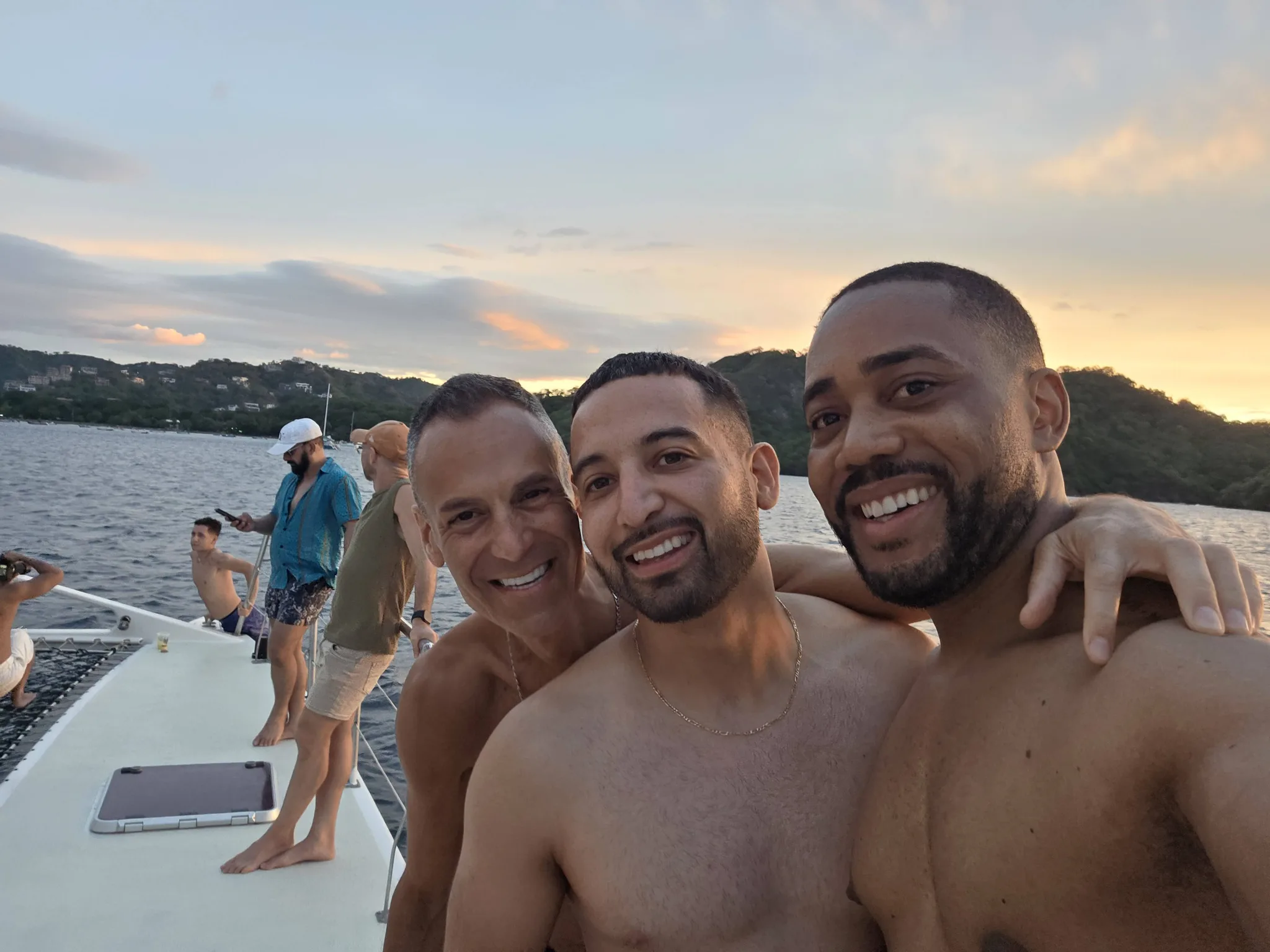 Golden hour on the boat