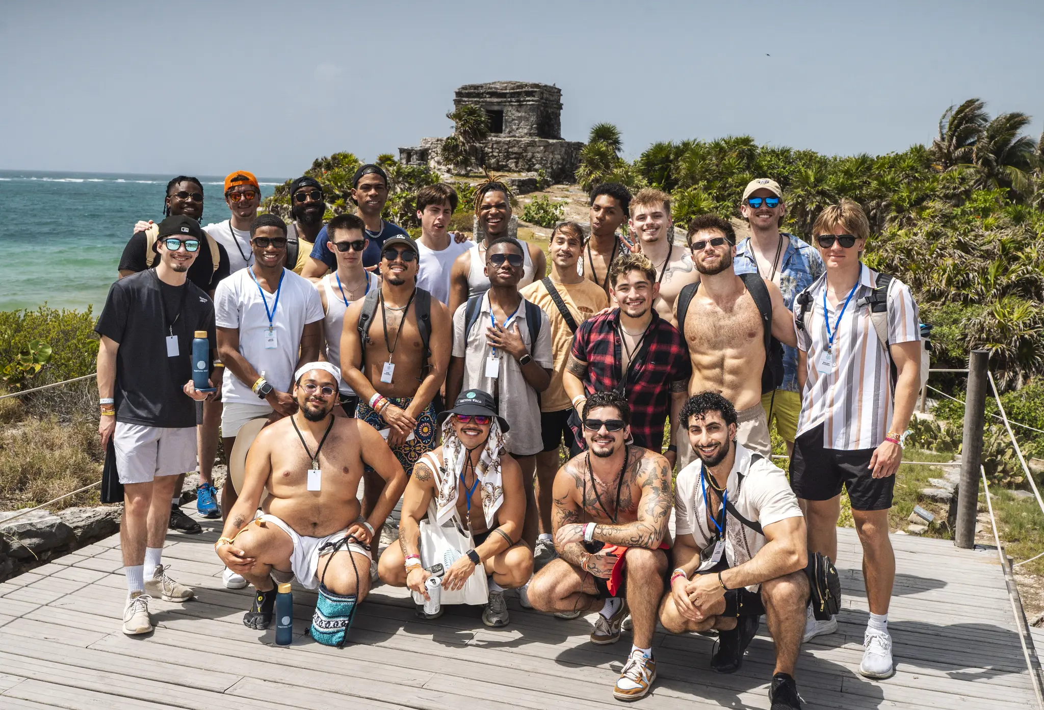 The group at the Tulum ruins