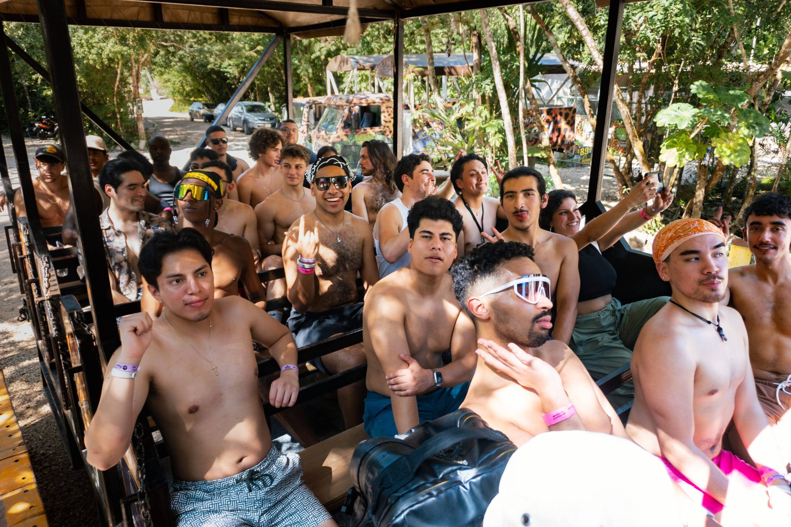 LGBTQ+ retreat participants on a curated cultural excursion during a Visiting Wrld retreat