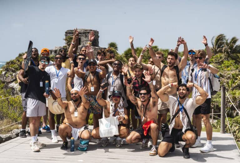 Brotherhood group at Tulum